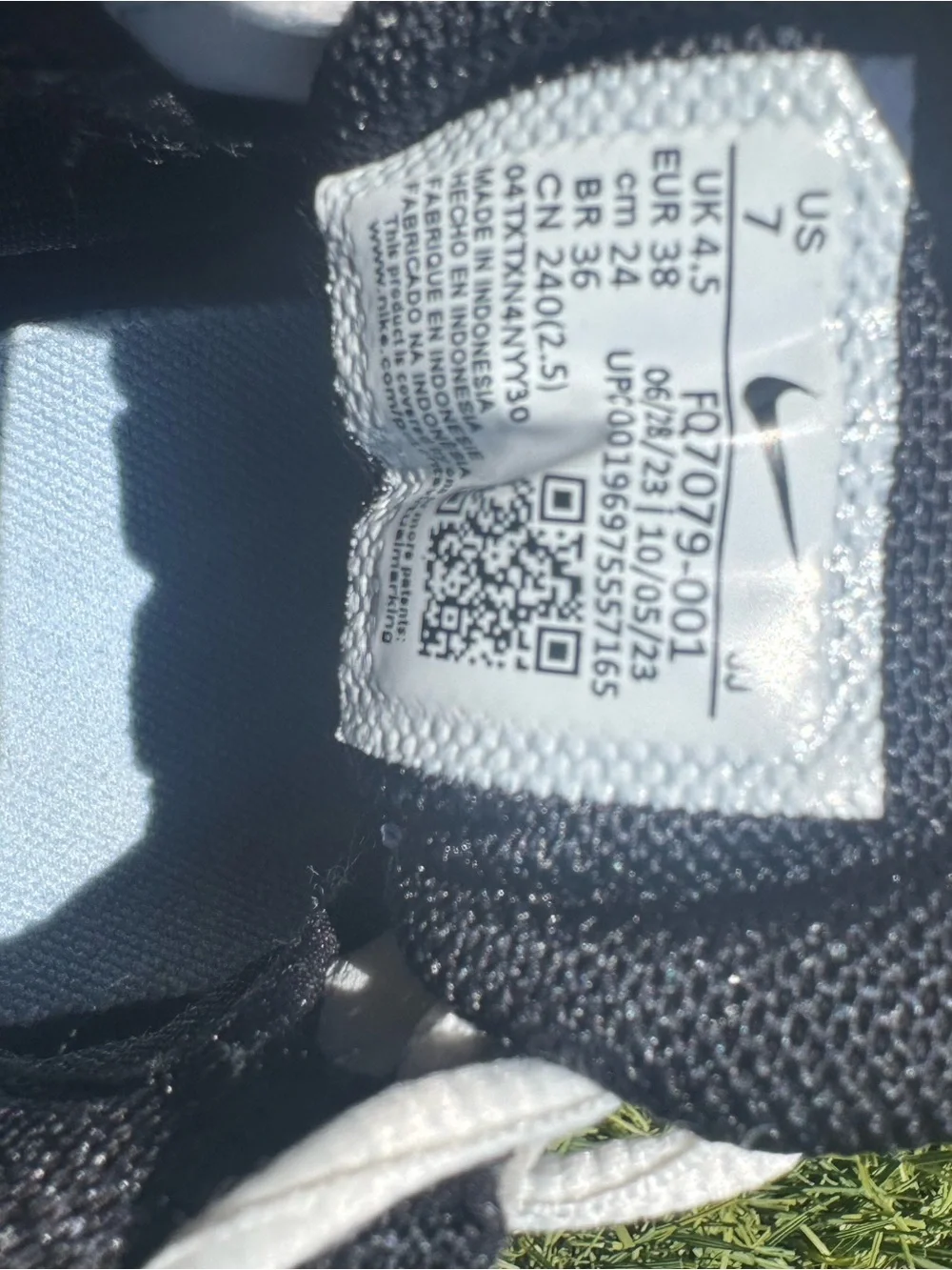 Nike Kids' White and Light Blue Running Shoes